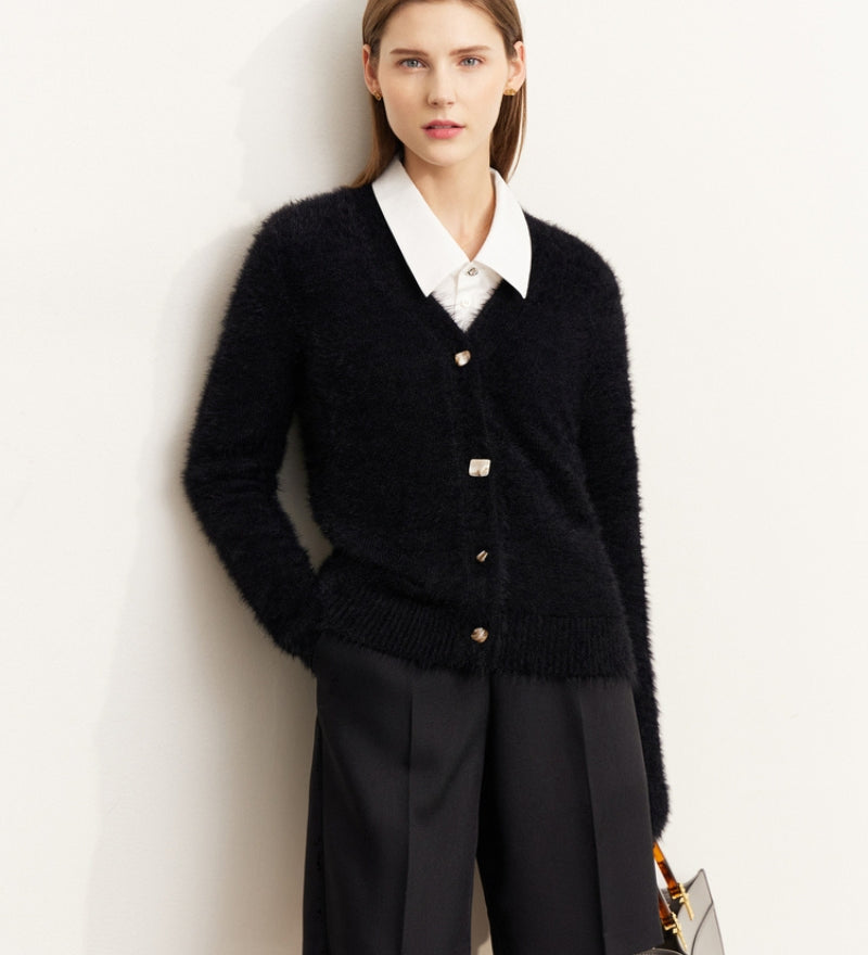 Gilet doux de couleur noire
