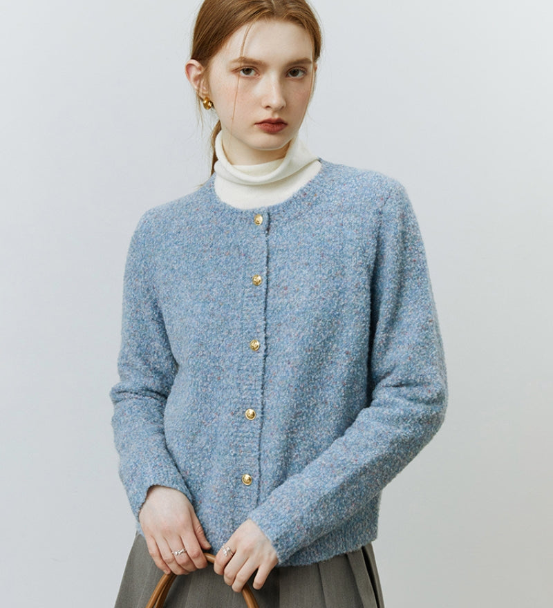 Gilet bleu ciel en Pilou Pilou pour femme