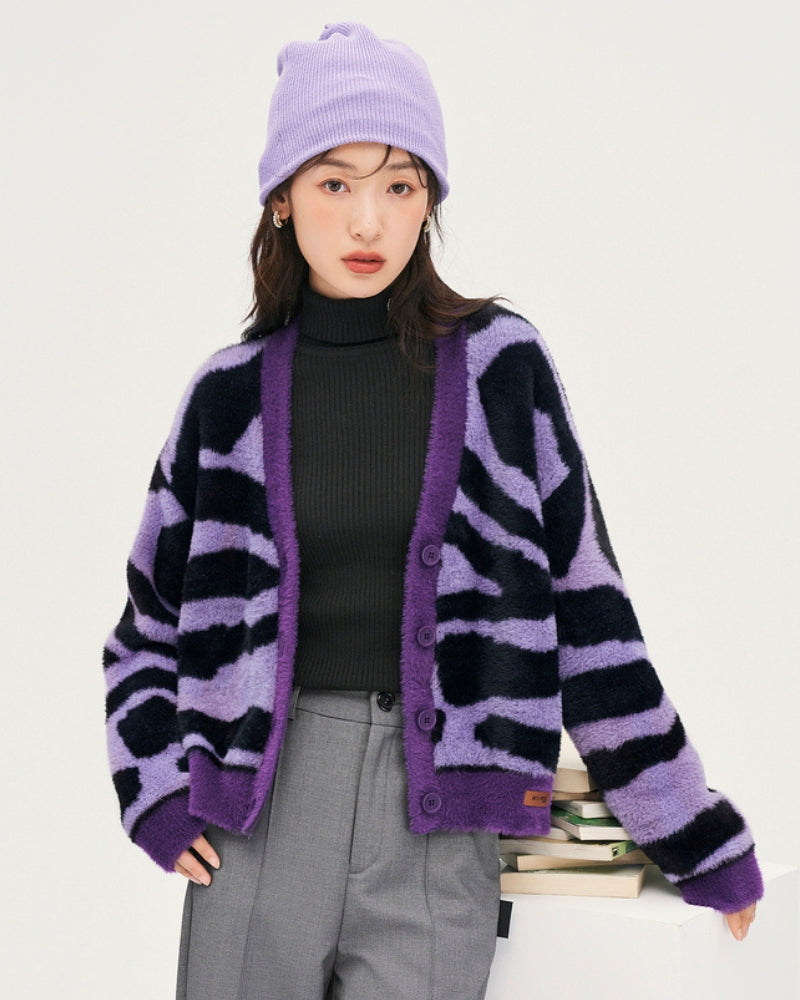 Gilet tricolore en matière sherpa