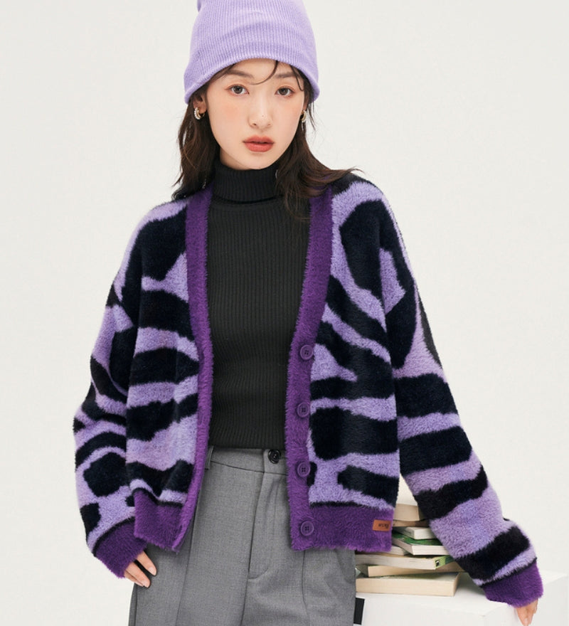 Gilet tricolore en matière sherpa