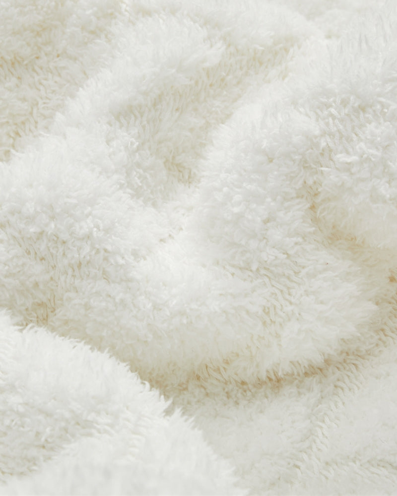 plaid blanc tout doux