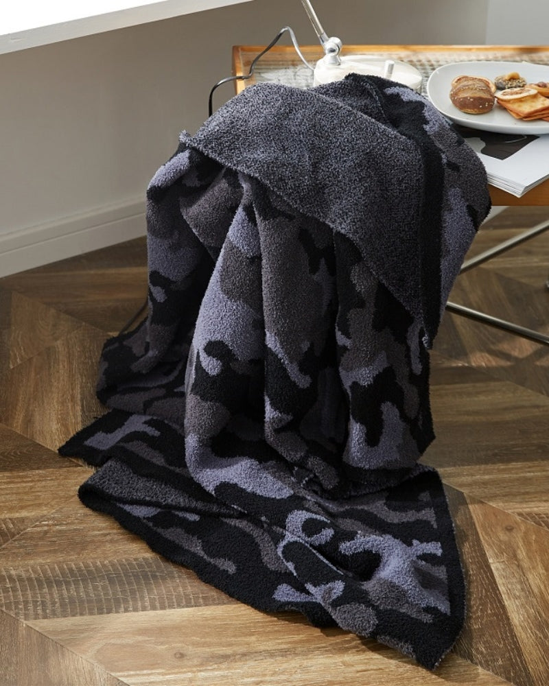 Plaid fourrure noir