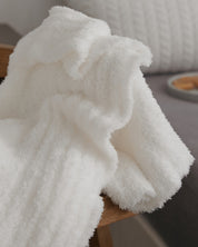 plaid fausse fourrure blanc