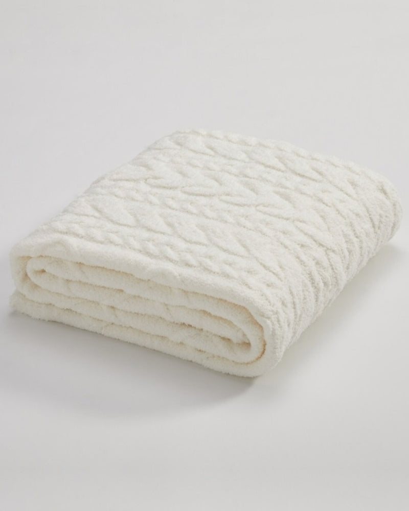 ikea plaid polaire blanc