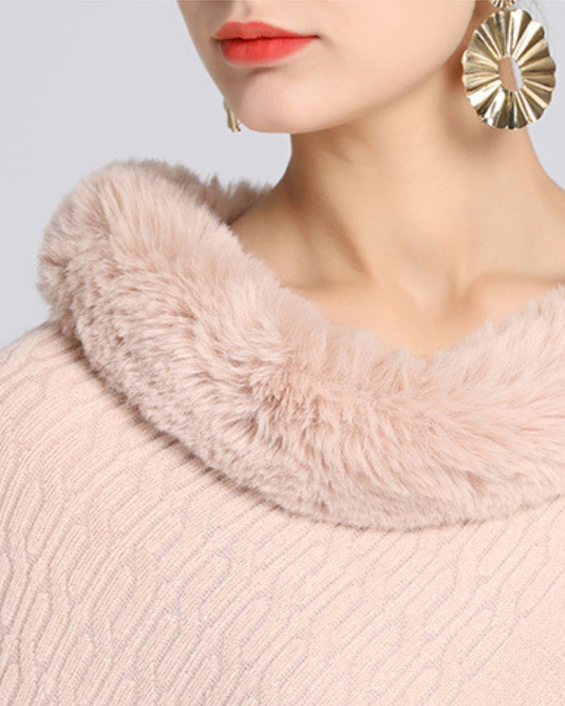 poncho chaud femme d'intérieur