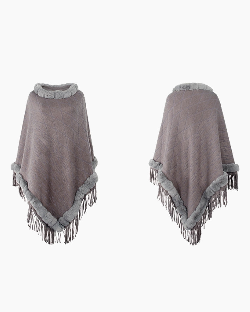 poncho pilou femme