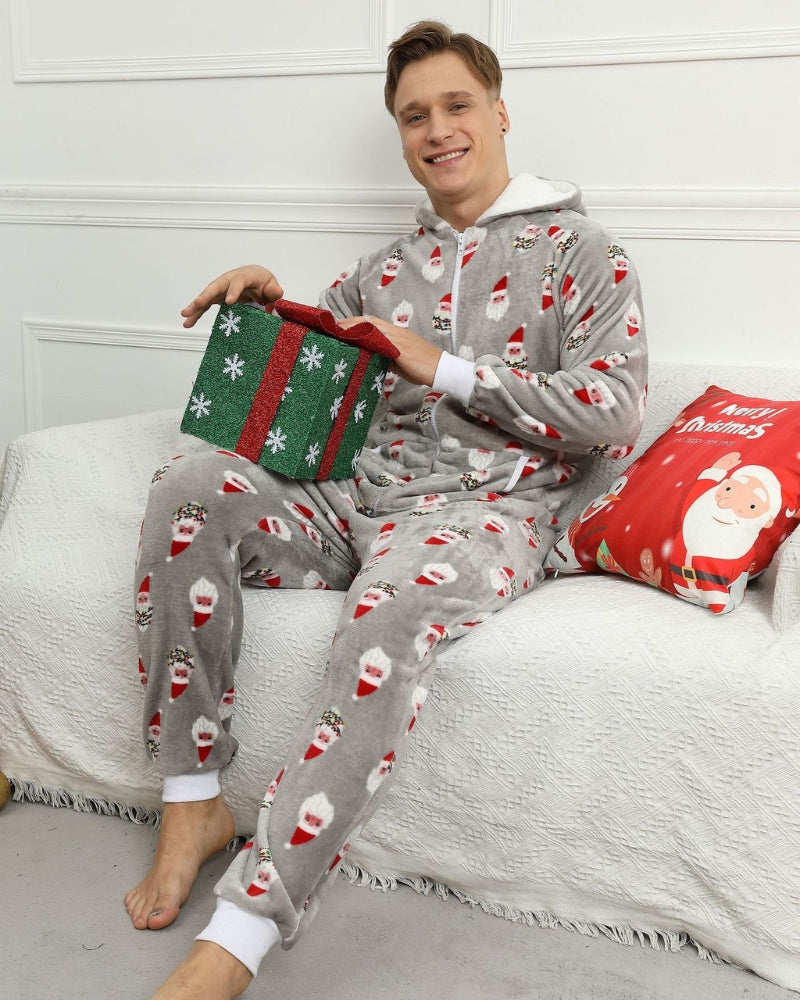Pyjama combinaison style Noël en Pilou Pilou pour homme