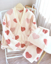 Pyjama à motifs en flanelle pour femme