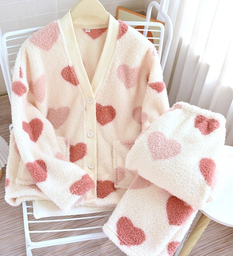 Pyjama à motifs en flanelle pour femme