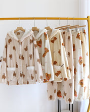 Pyjama en matière polaire avec motifs de petits ours