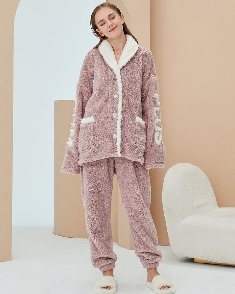 Pyjama rose en Pilou Pilou disponible en grande taille