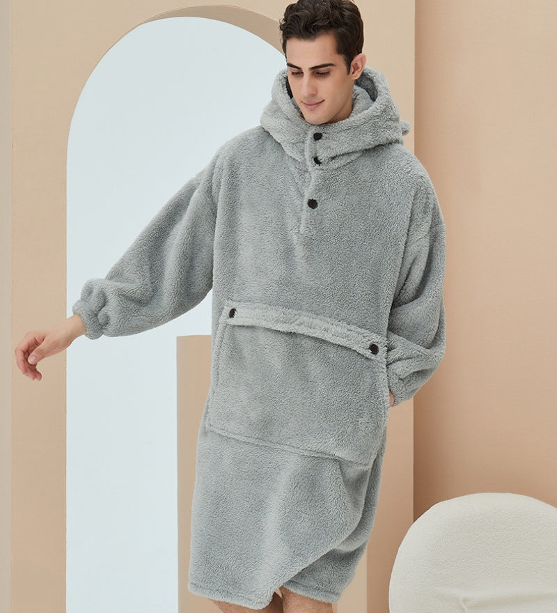 robe de chambre homme chaude et longue