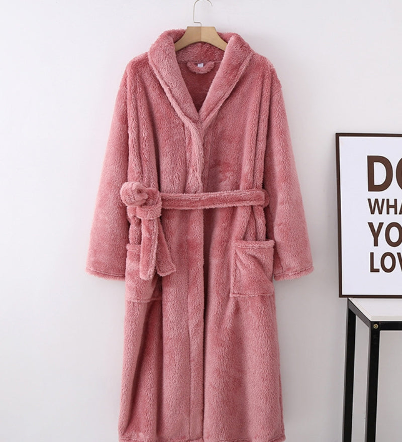 Robe de chambre femme très chaude laine