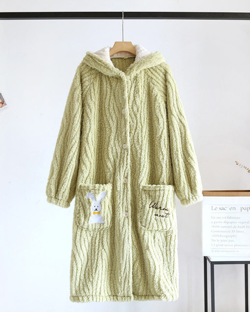 Robe de chambre fourrure