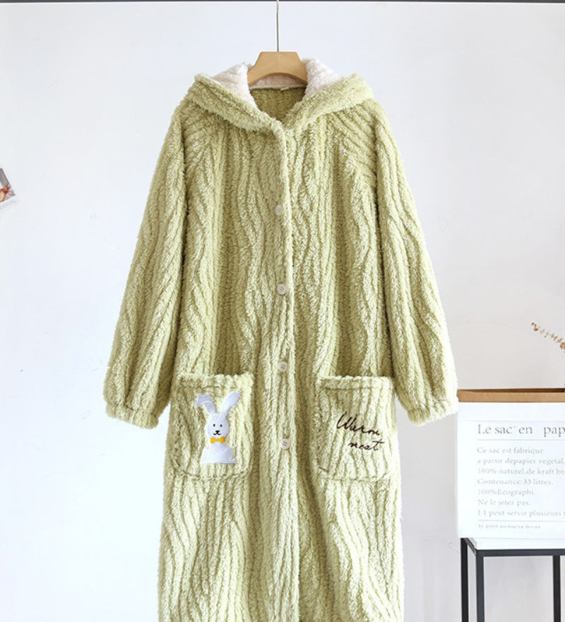 Robe de chambre fourrure