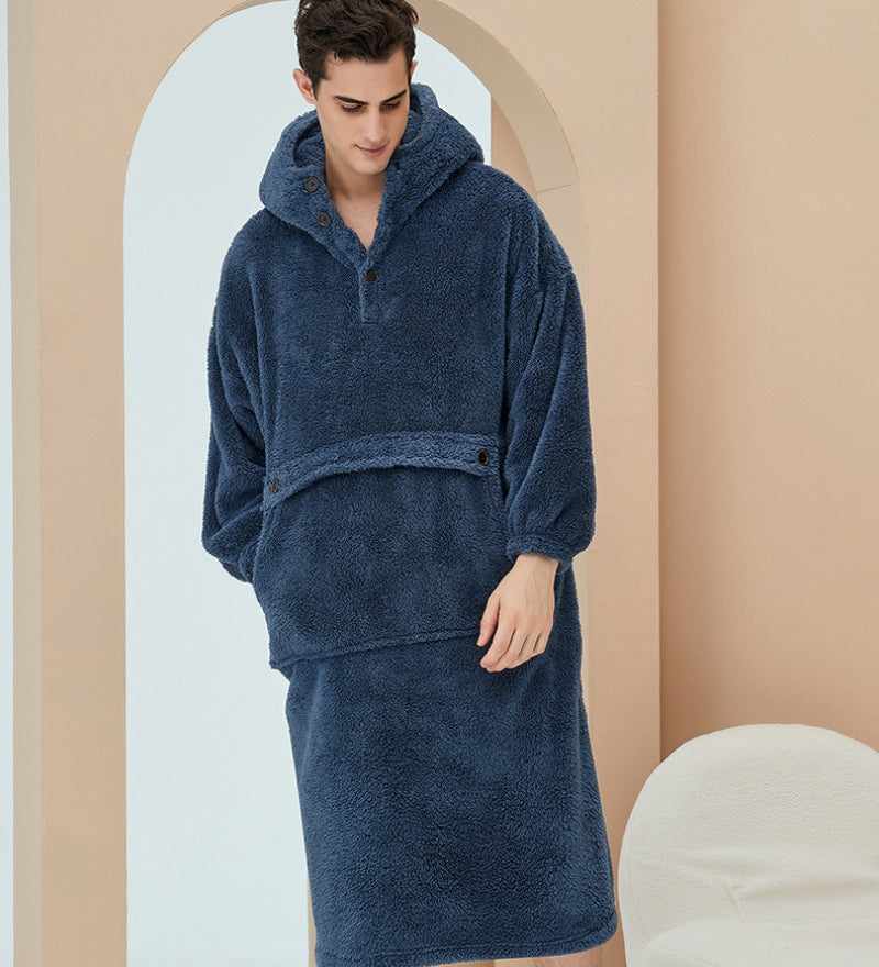 robe de chambre homme laine des pyrénées