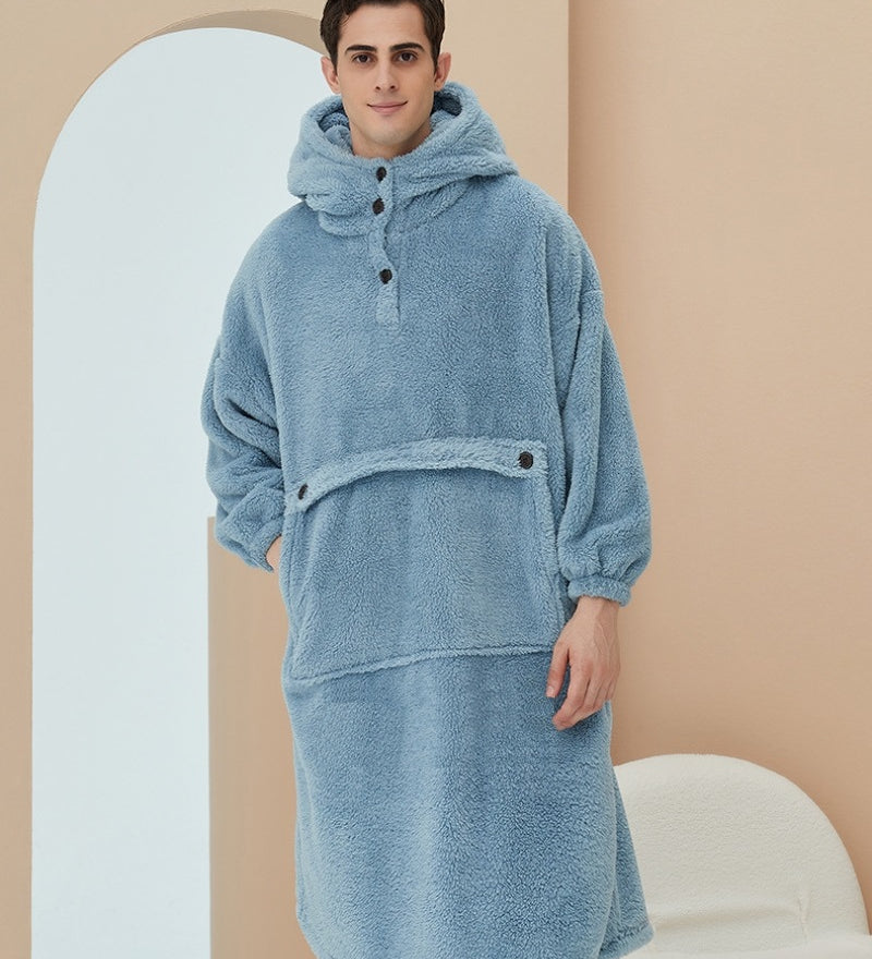 Robe de chambre homme polaire