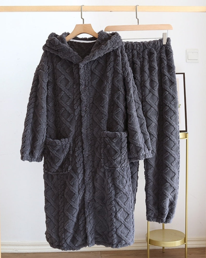 Robe gris anthracite en matière Pilou Pilou