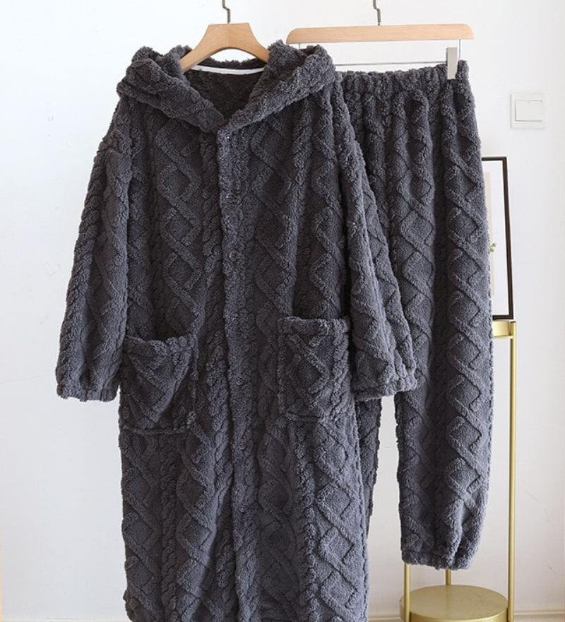 Robe gris anthracite en matière Pilou Pilou